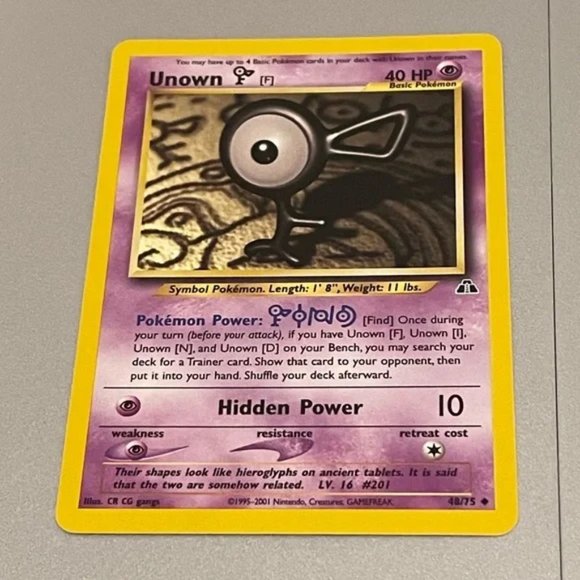 Pokémon Neo Discovery cards set of 8 with Uncommon Unown (48/75) card - Picture 3 of 16
